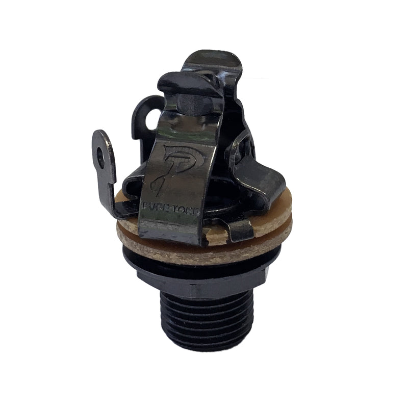 Pure Tone Mono Multi-Contact 1/4″ Output Jack - Black Nickel - AP Intl