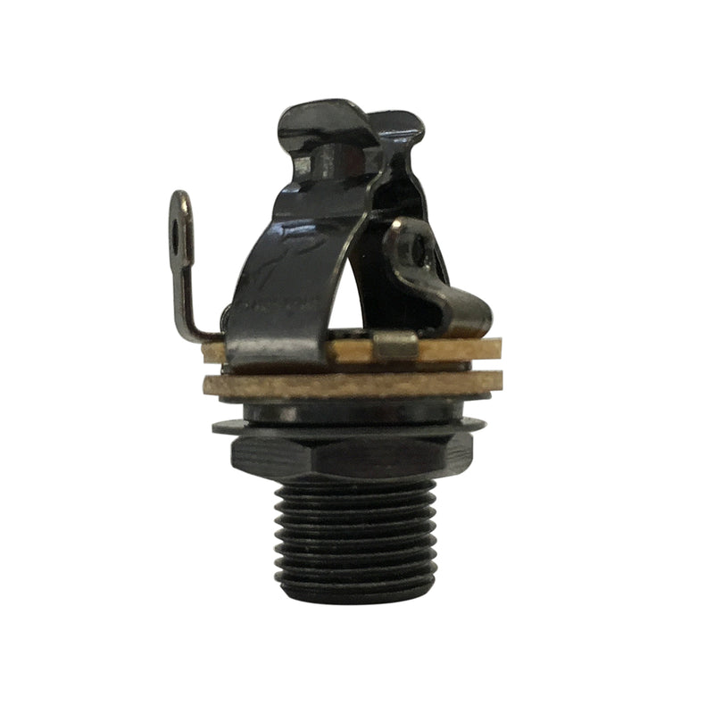 Pure Tone Mono Multi-Contact 1/4″ Output Jack - Black Nickel - AP Intl